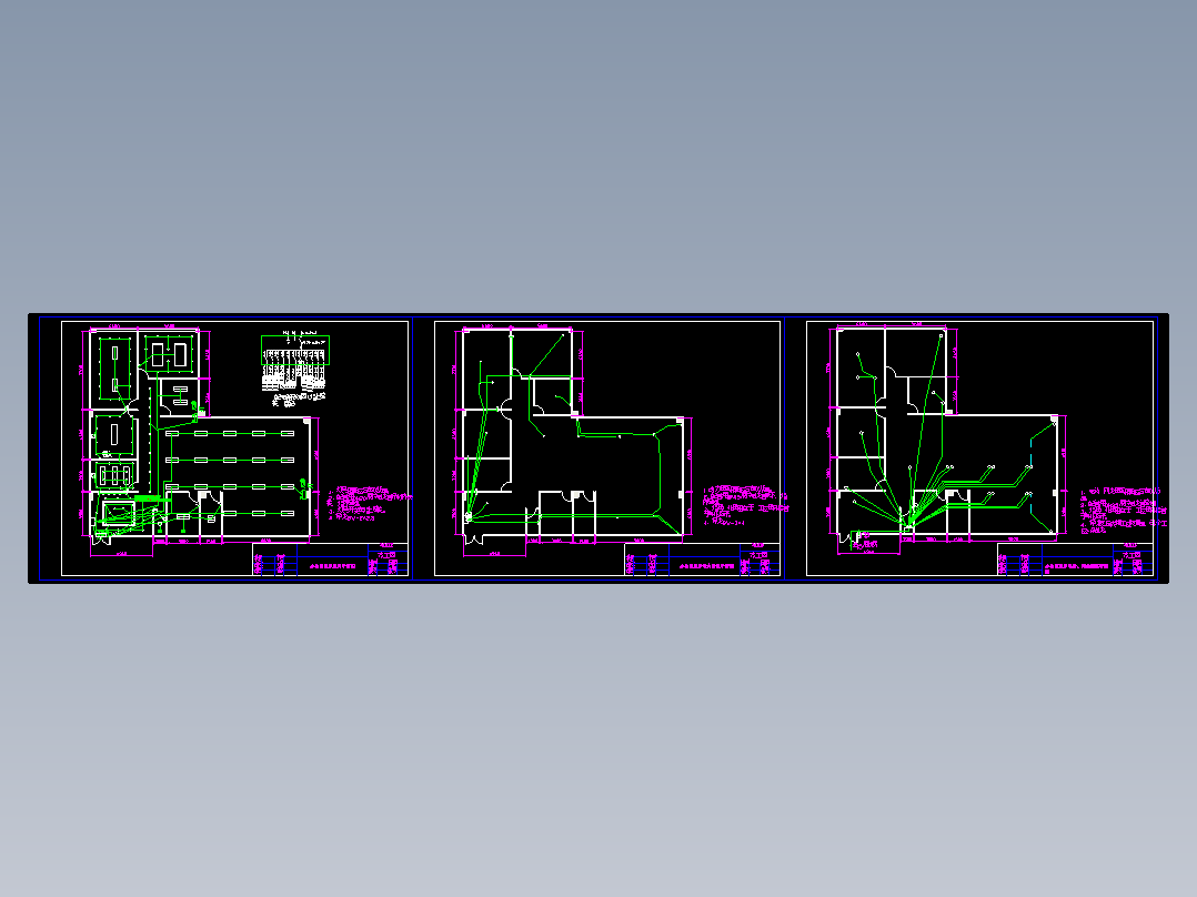 办公室照明插座网线平面图