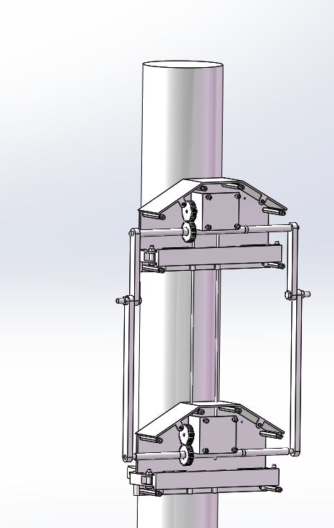 爬杆机器人（sw17可编辑+cad）