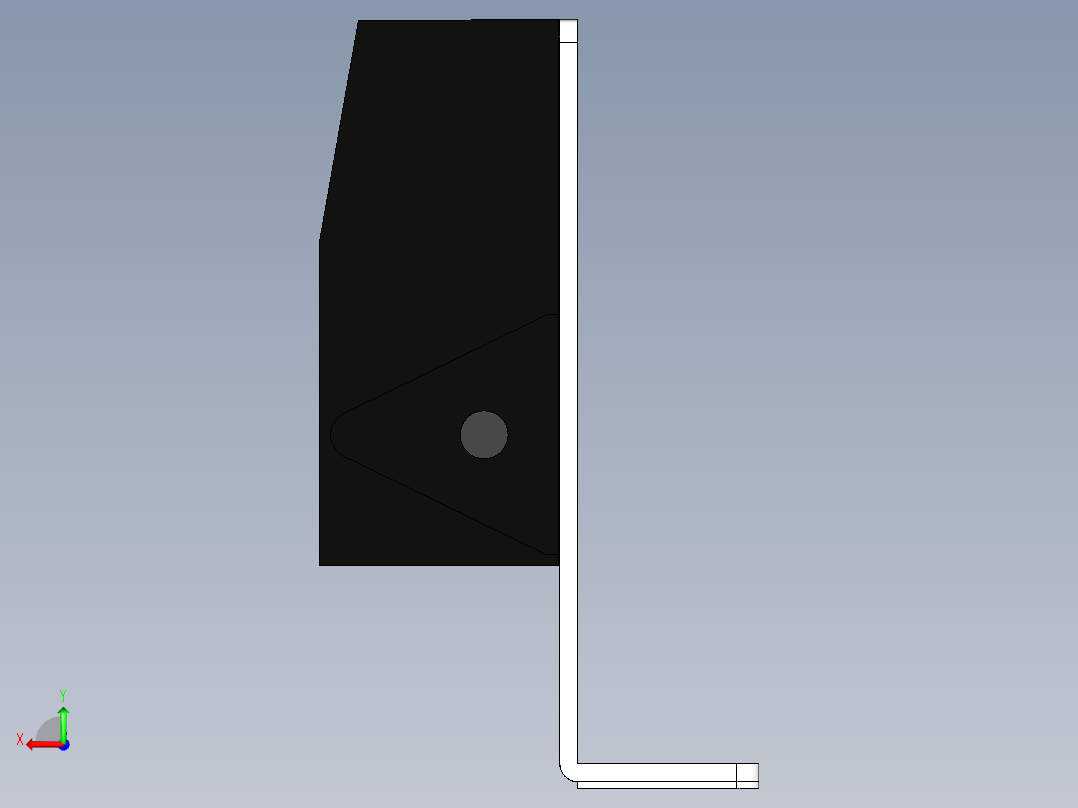 基恩士BL13_S_kc图纸模型后视图