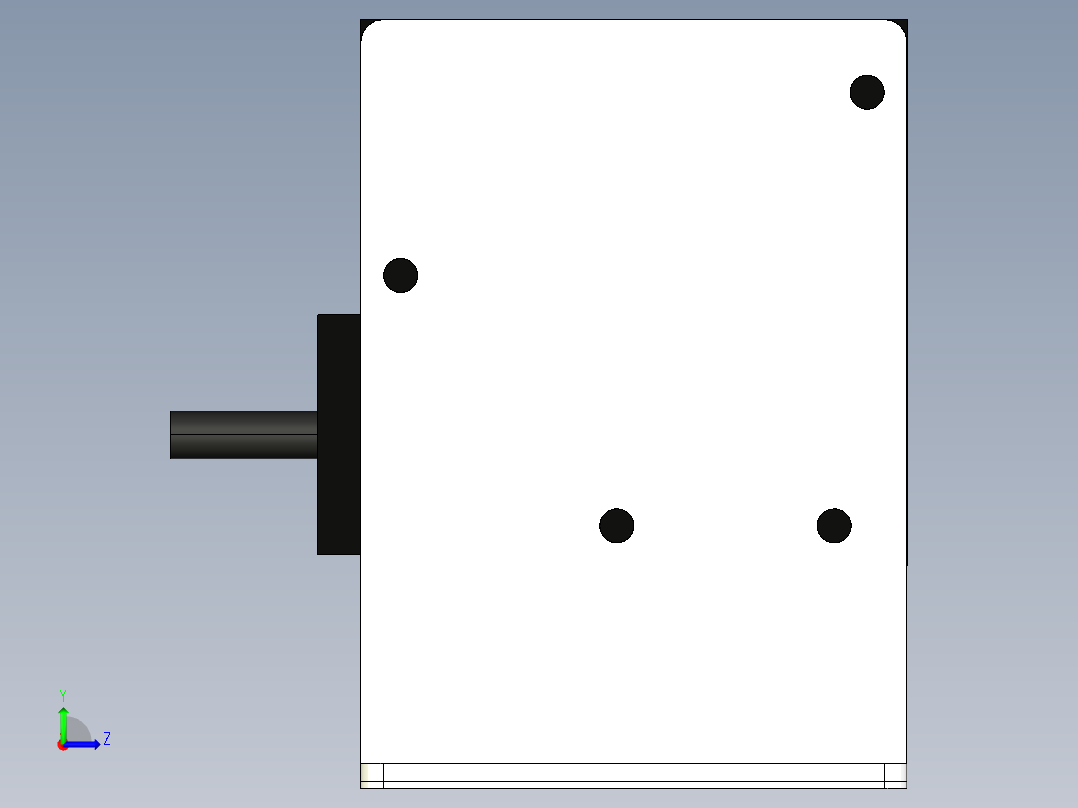 基恩士BL13_S_kc图纸模型左视图