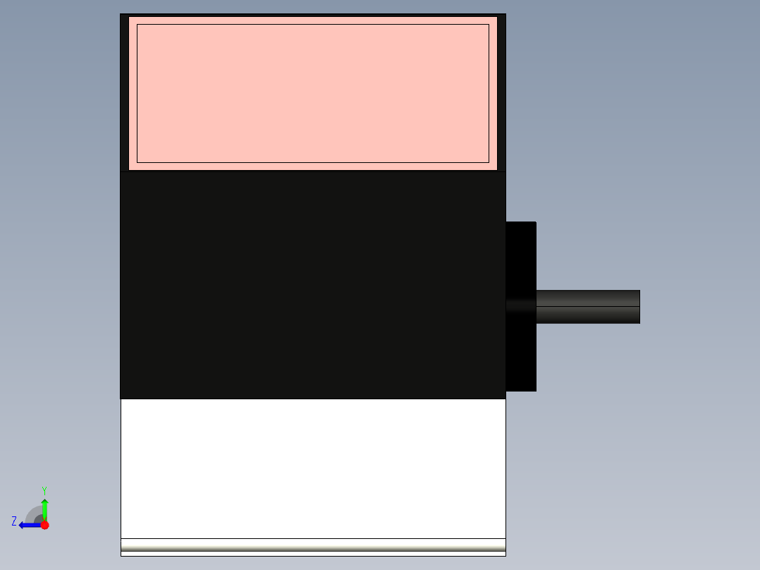基恩士BL13_S_kc图纸模型右视图