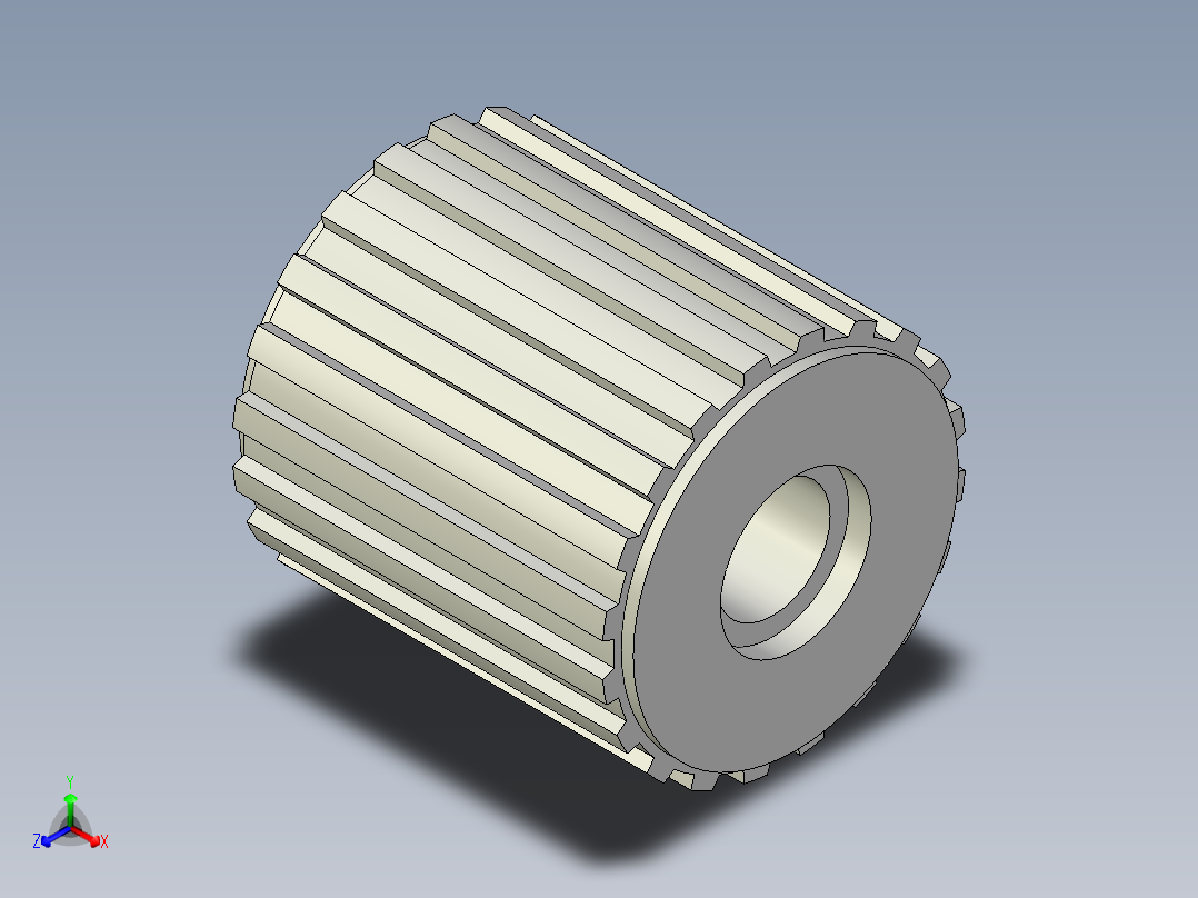 時規皮帶惰輪TIP(A)-3D多系列多零件图纸模型正等轴测图