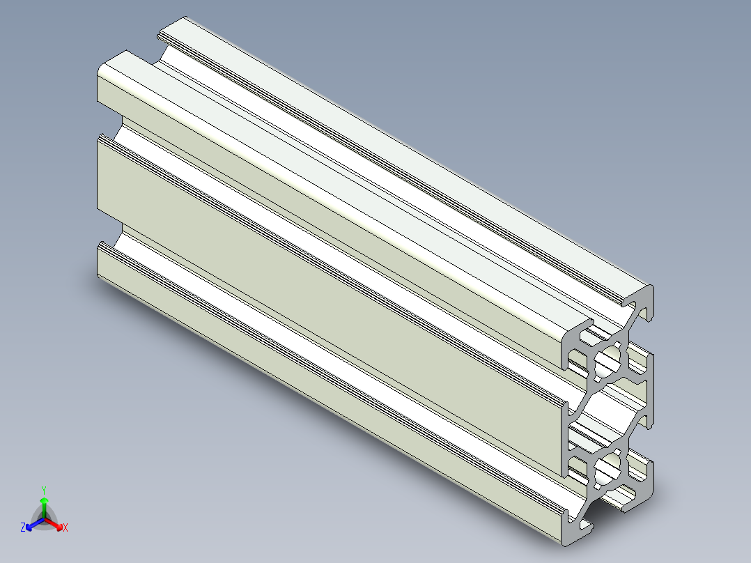 型材-BR 20X40 KJN992891.STEP正等轴测图