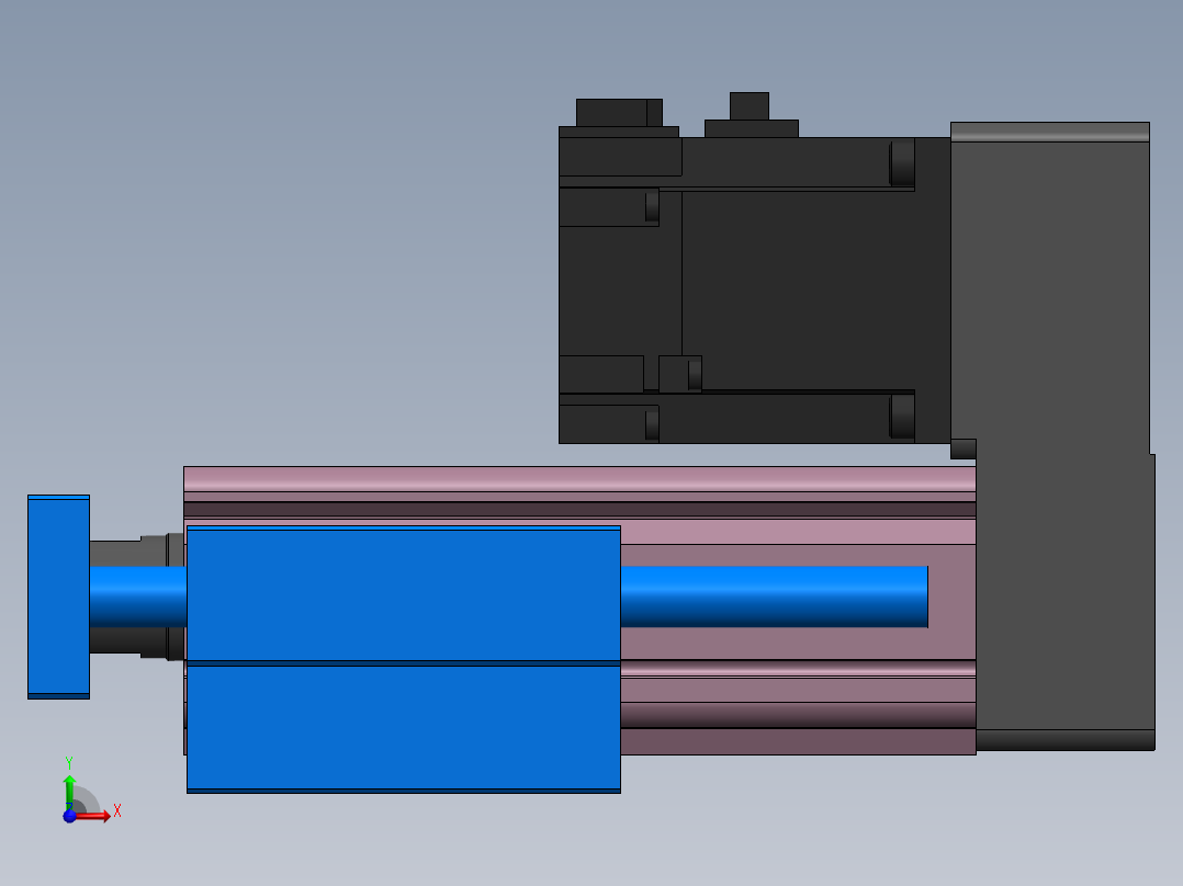 电动缸MTC32-P-200W-R前视图