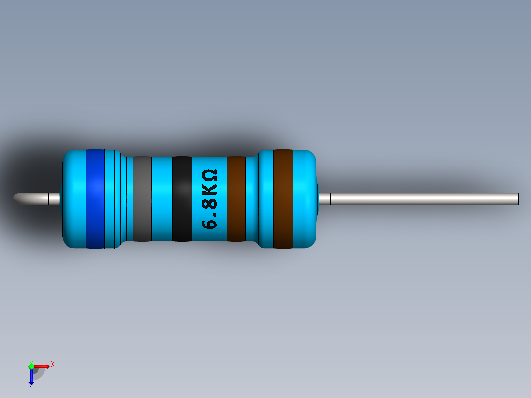 电容器 二极管 电阻器-Resistor Vertical 6.8K Ohm 1W