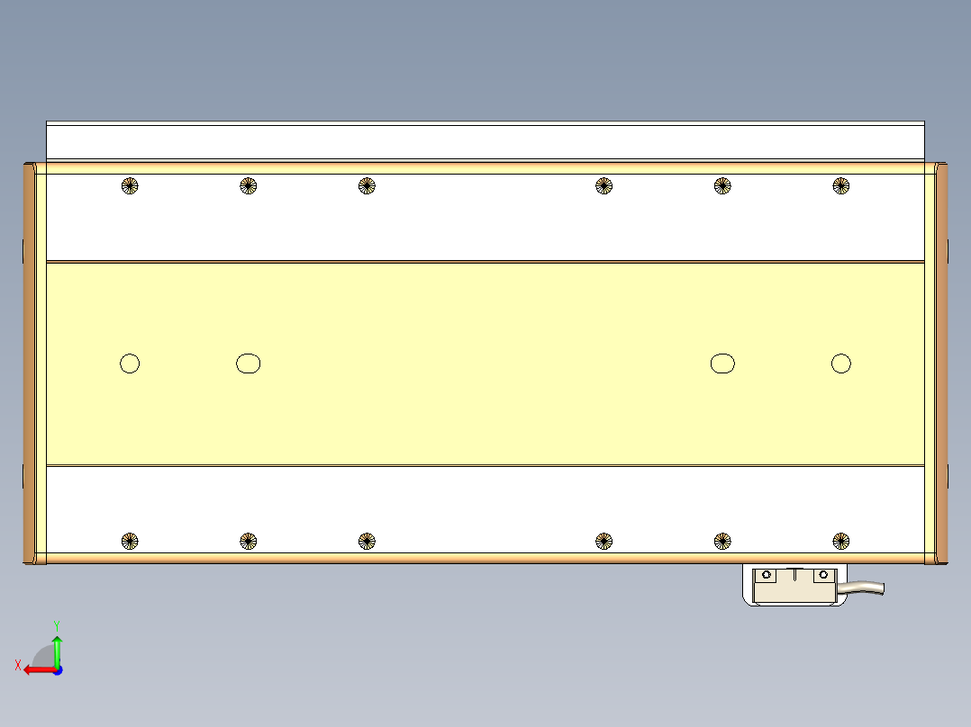 威洛博LC系列3d模型模组LC17E1Y-S200后视图