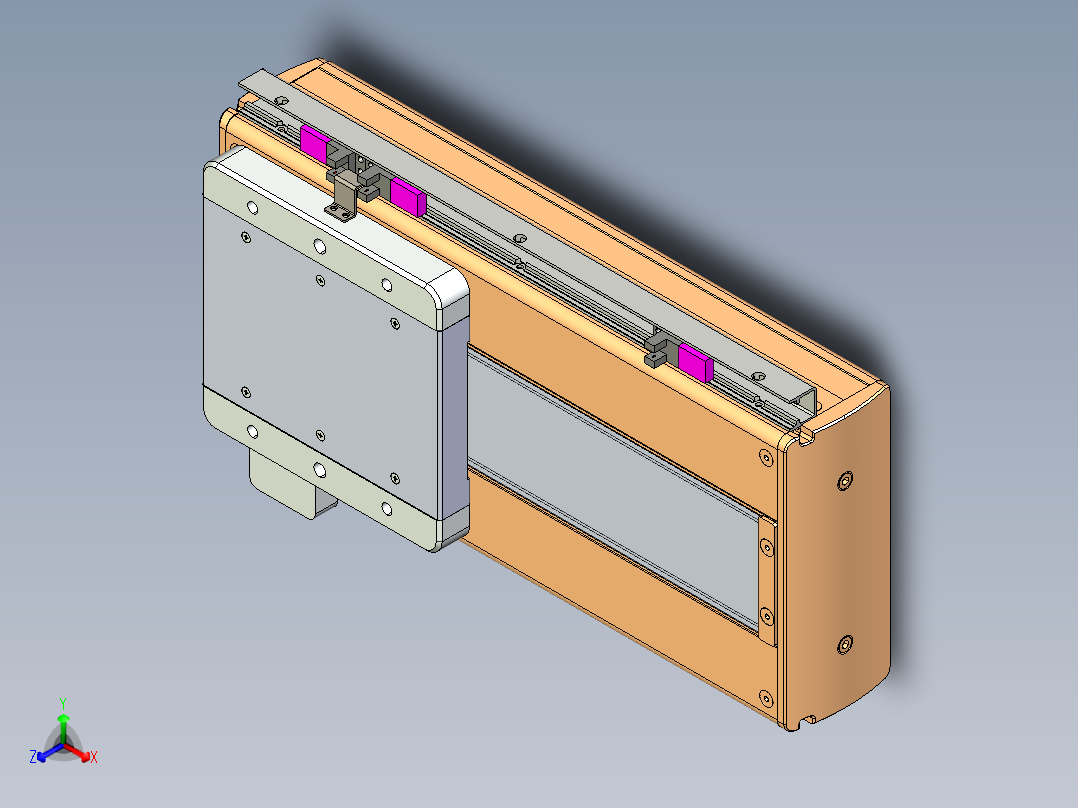 威洛博LC系列3d模型模组LC17E1Y-S200正等轴测图