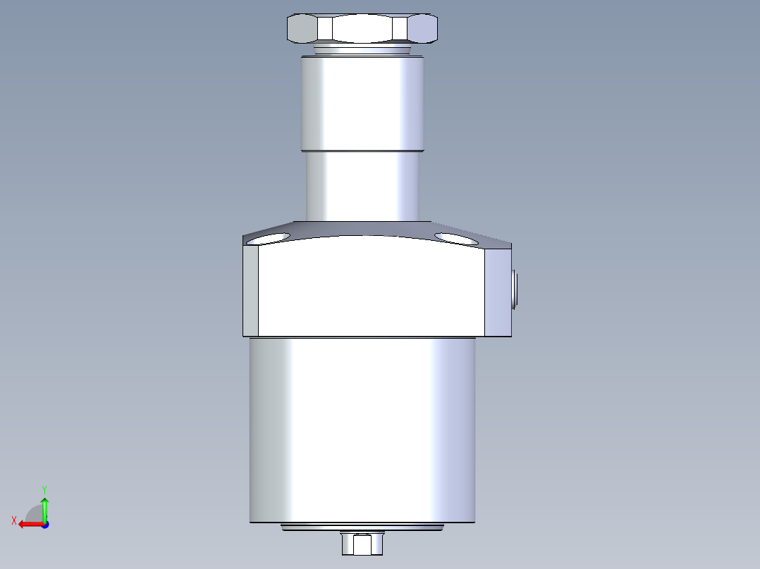 KOSMEKLHA0900-GRD多系列多零件图纸模型后视图