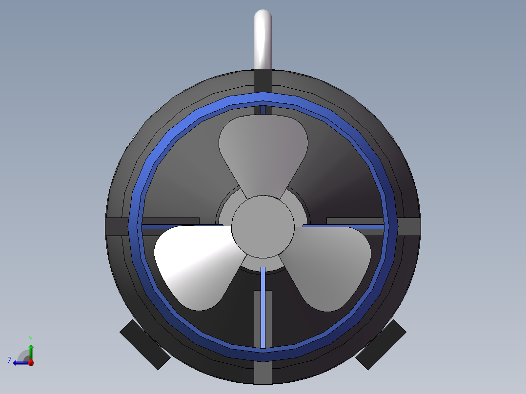 水下航行器右视图