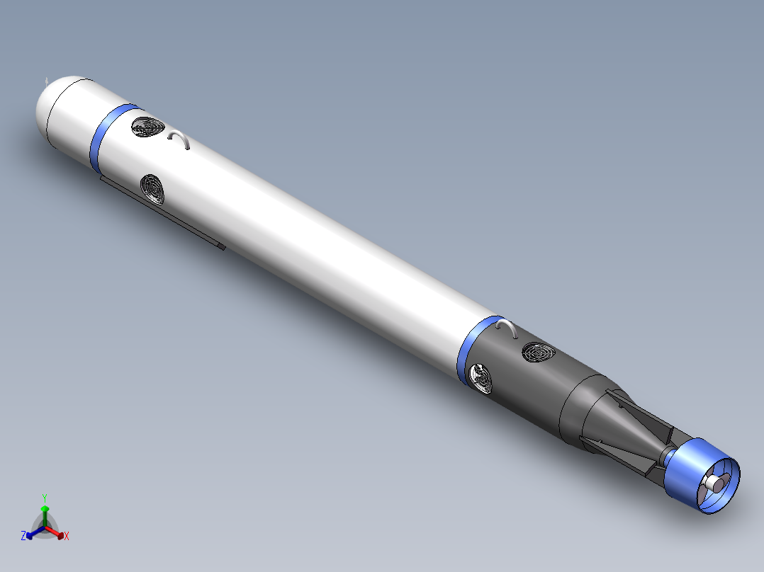 水下航行器正等轴测图