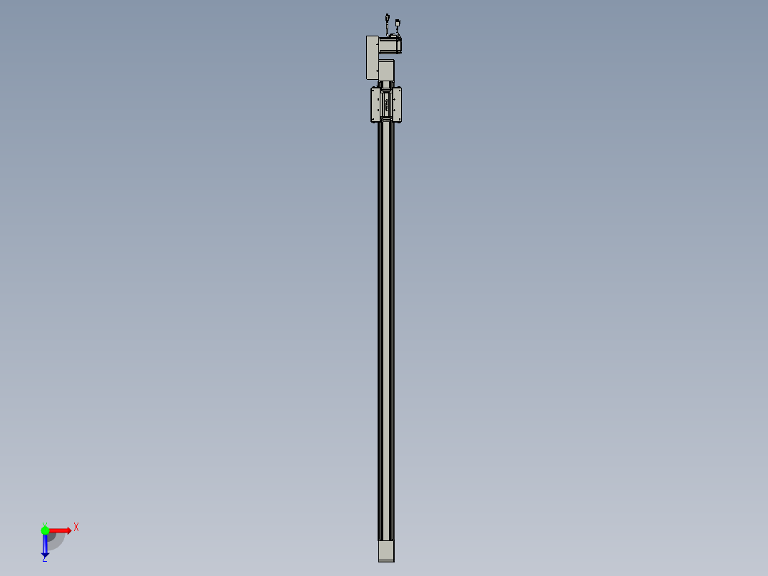 威洛博直线电机模组EB6-L70-S1550-BL-P40-MS3俯视图