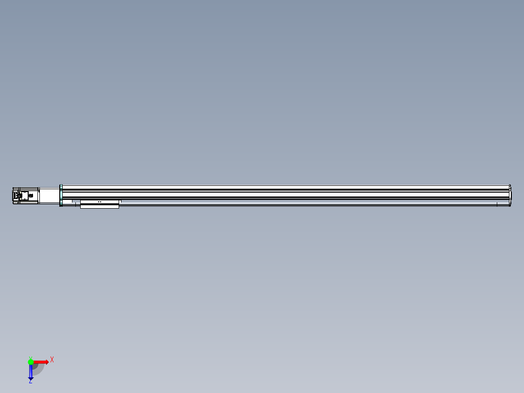 VF丝杆传动-一般环境VF14-Lxx-C-S1350-BC-ZP40-C3俯视图