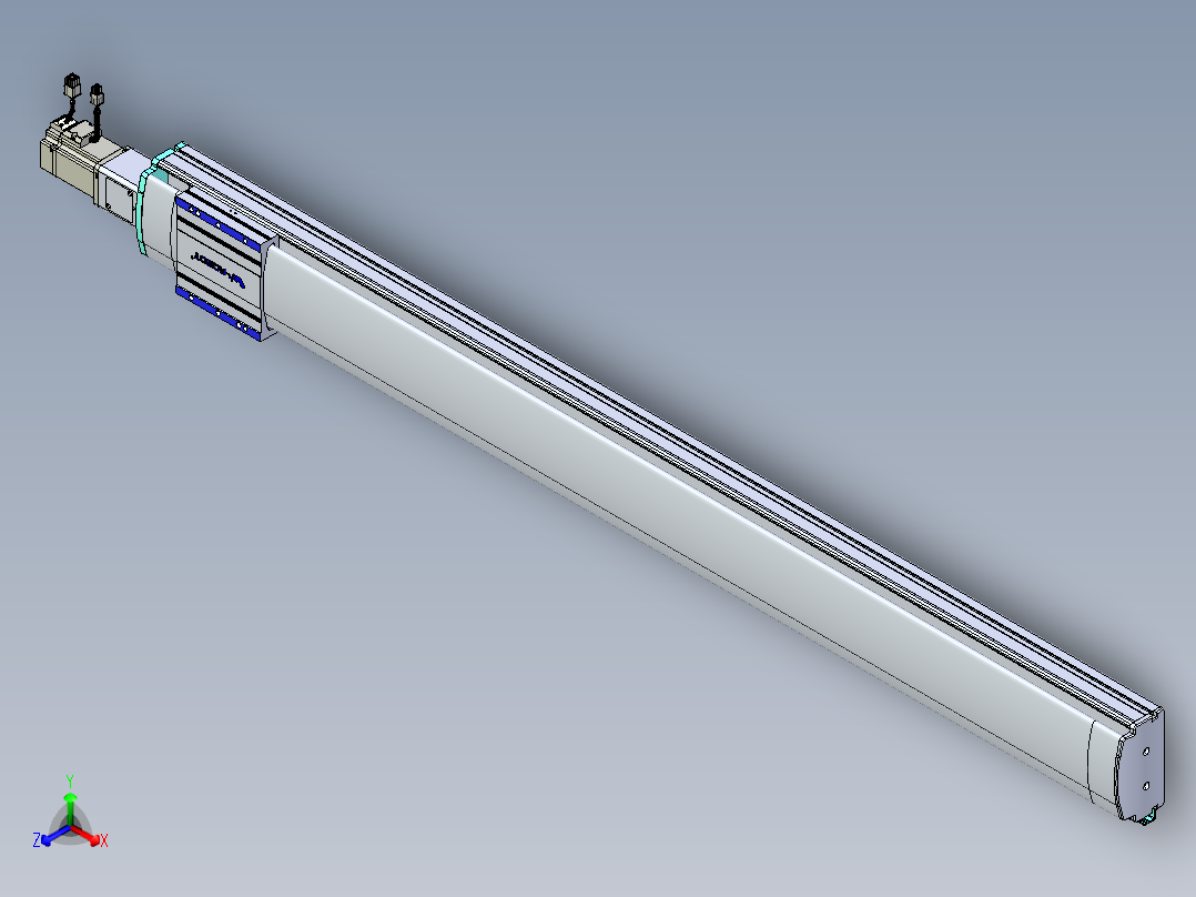 VF丝杆传动-一般环境VF14-Lxx-C-S1350-BC-ZP40-C3正等轴测图