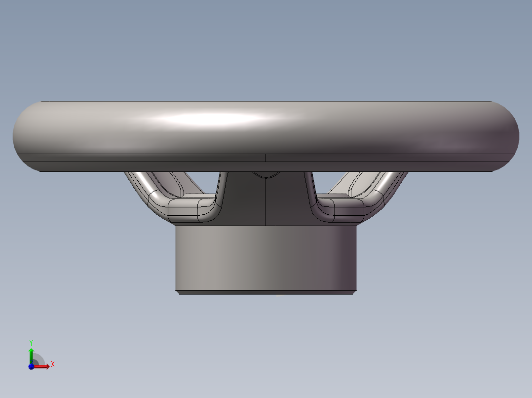 HB-5寸手轮前视图