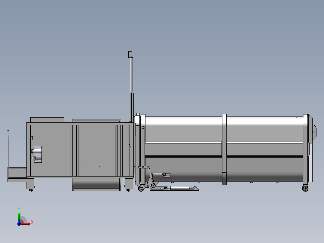 大型压缩机设备前视图