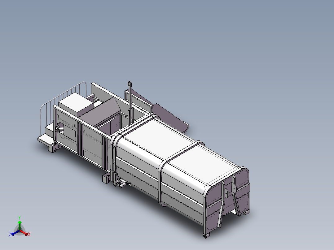 大型压缩机设备正等轴测图