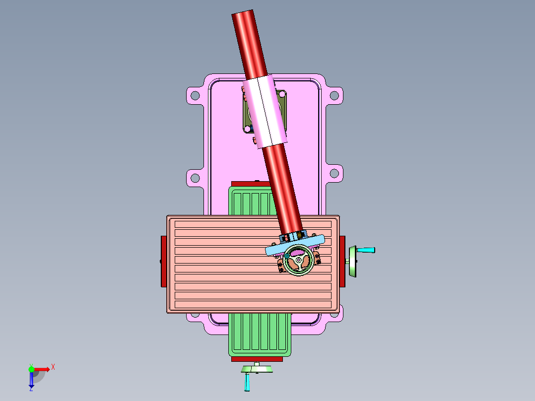 手摇平台测绘测量仪俯视图