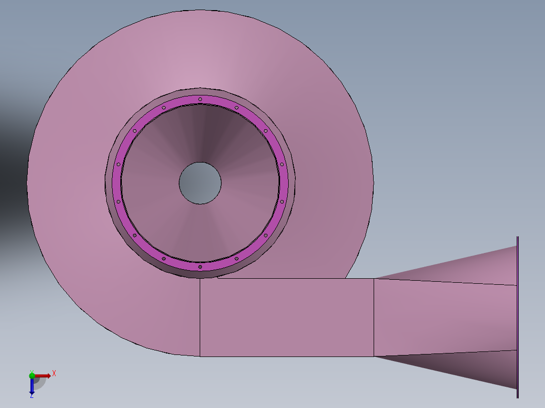 D1200旋风除尘器俯视图