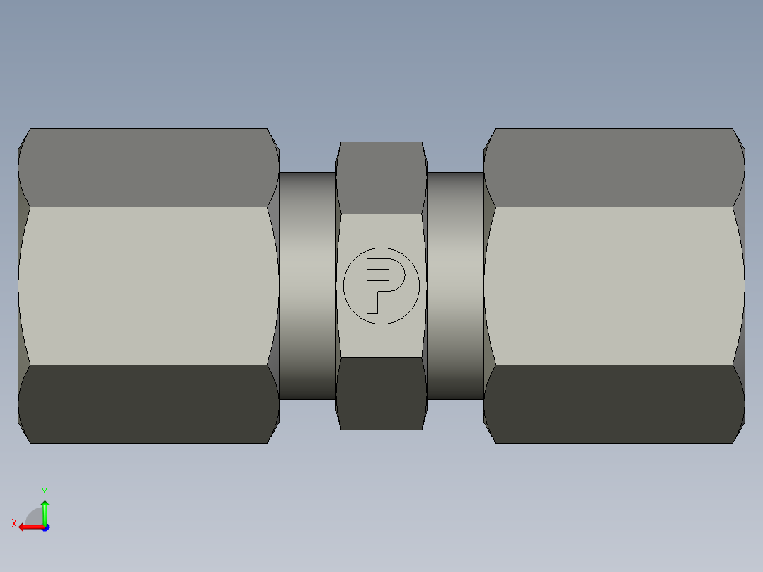 卡套式工业通用硬管接头EO Union G06LLCF后视图