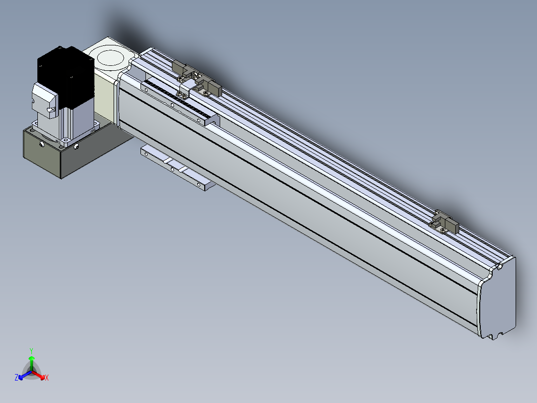 同步带滑台-半封闭B10H-L45-S400-LU-P40-D3