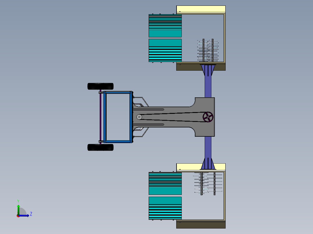 收割机带仿真视频sw18可编辑左视图