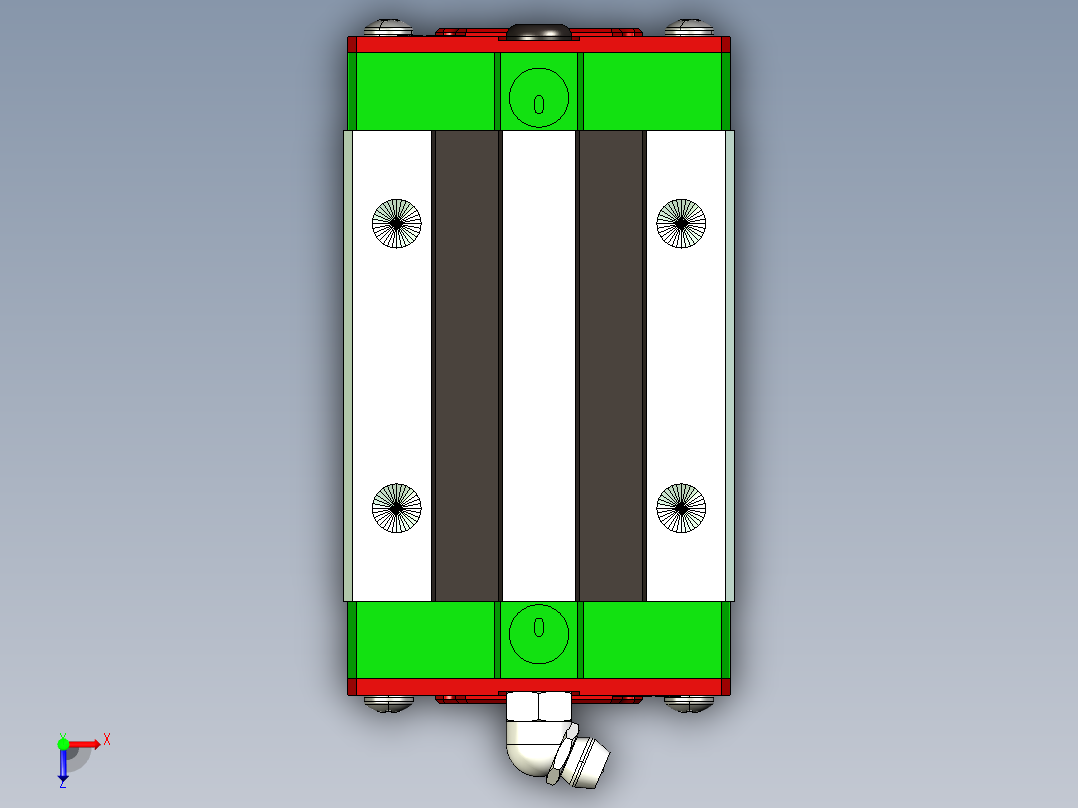 印刷电路板贴片组装生产工作站ug10俯视图