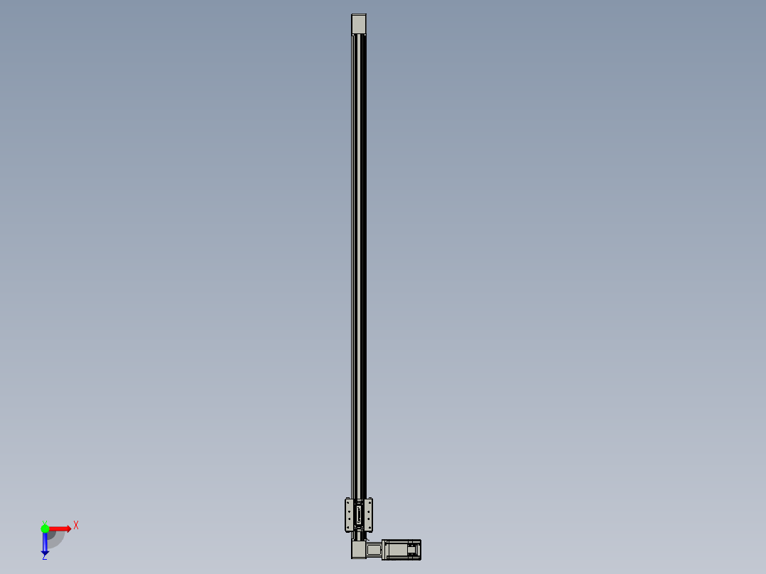 威洛博直线电机模组EB4-L80-S1250-L-57-MS3俯视图