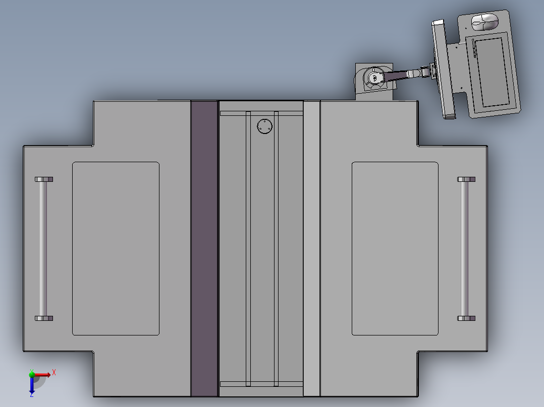 自动装配机stp 3俯视图