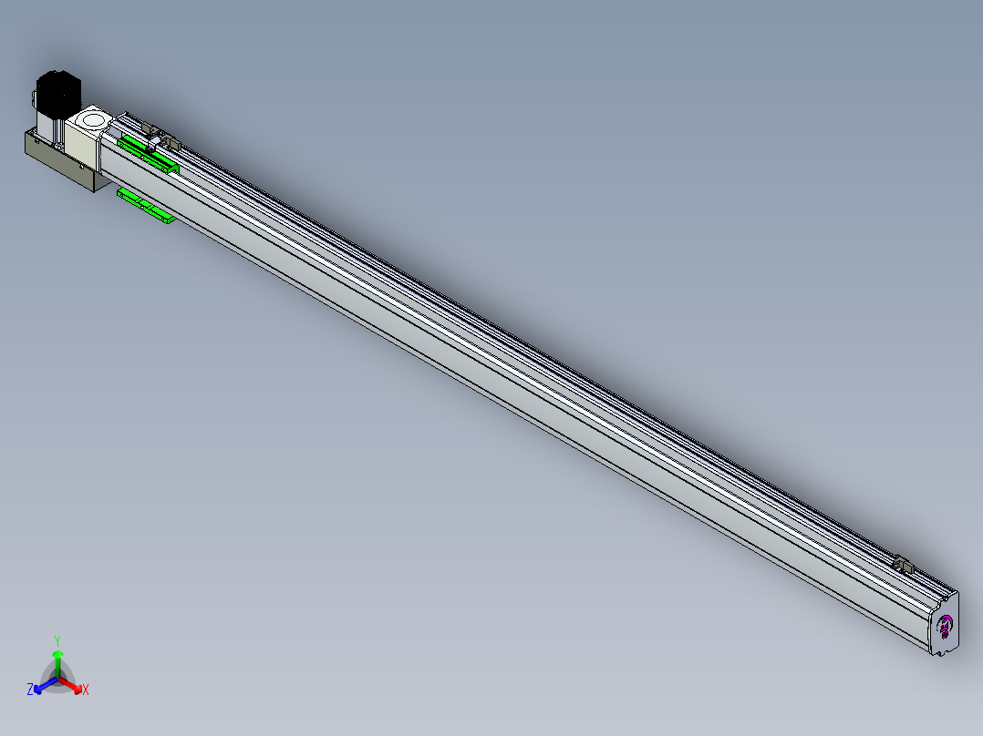 同步带滑台-半封闭B10H-L45-S1600-L-P40-D3