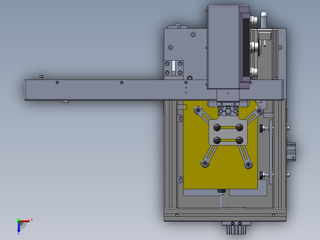 自动上料机俯视图