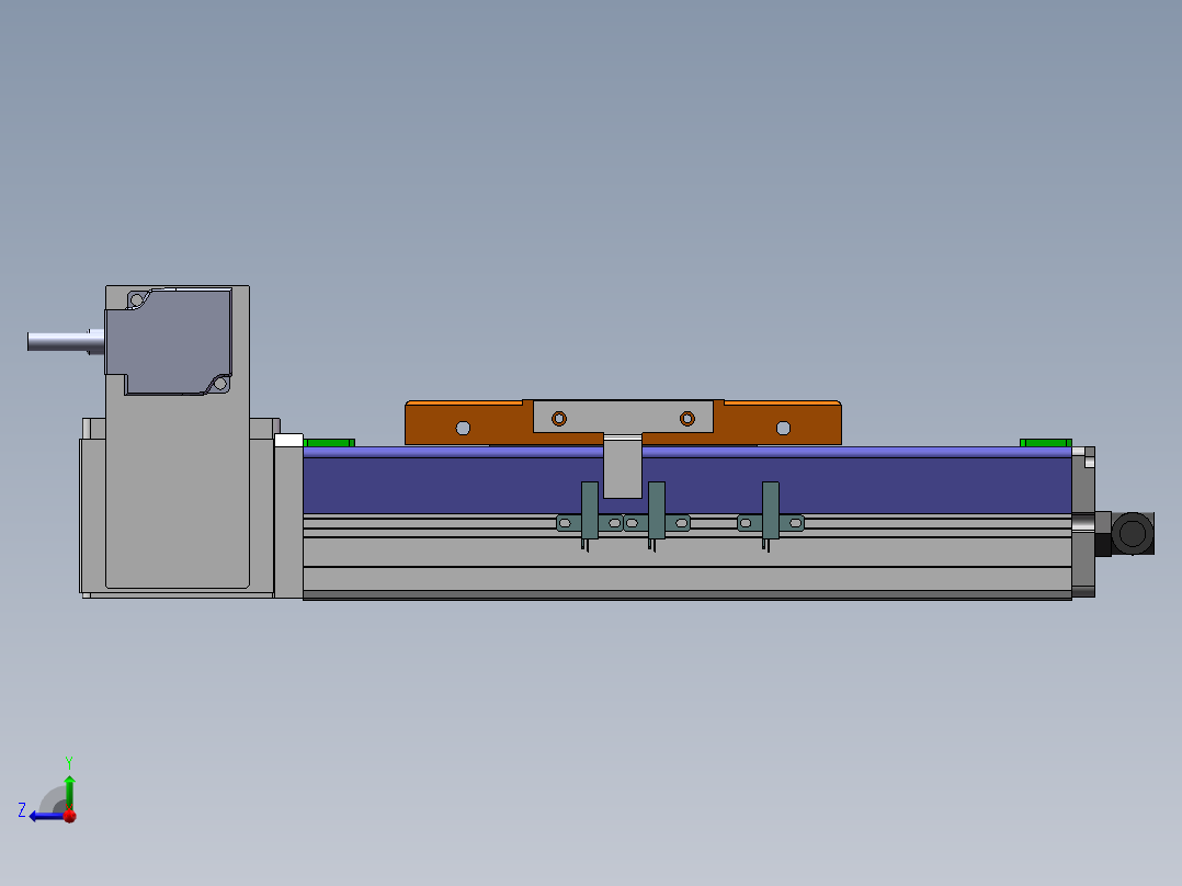 MCB同步带全封闭MCB10-LU-100W右视图