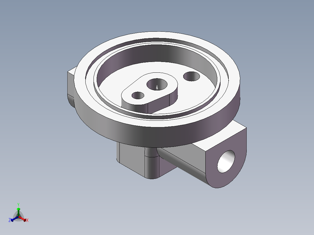 油泵密封盖 40+24.4.8+02正等轴测图