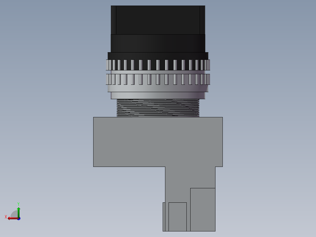 旋钮开关YW1S-2E10(自锁二档开关)后视图