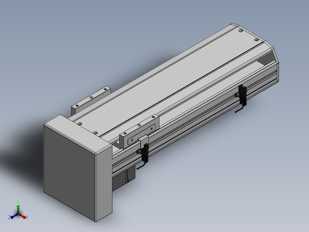 精密模组MY130-T10-250L-BM-P20B-C4-C正等轴测图