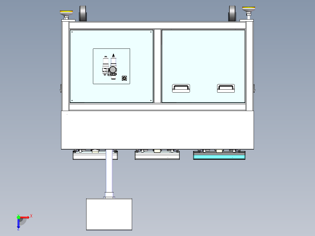微小散装元件高速摆Tary盘（sw20可编辑+工程图）俯视图