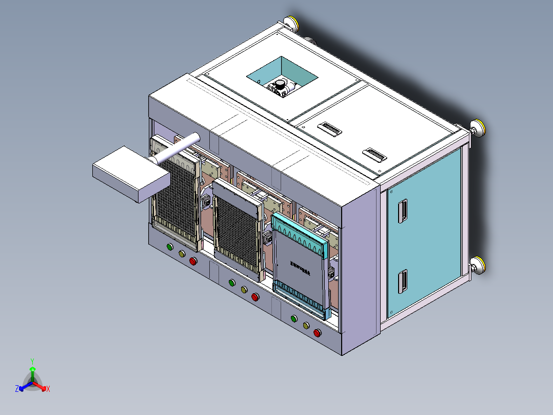 微小散装元件高速摆Tary盘（sw20可编辑+工程图）正等轴测图