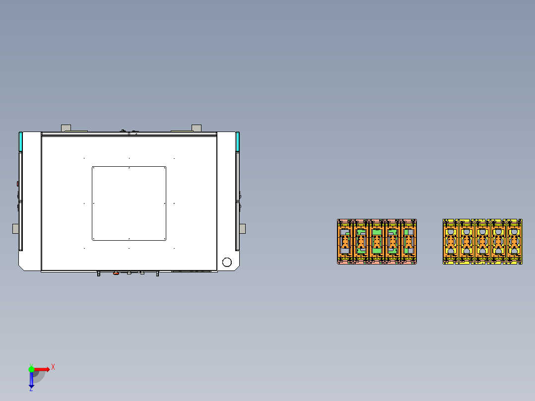 缺陷检测机step俯视图