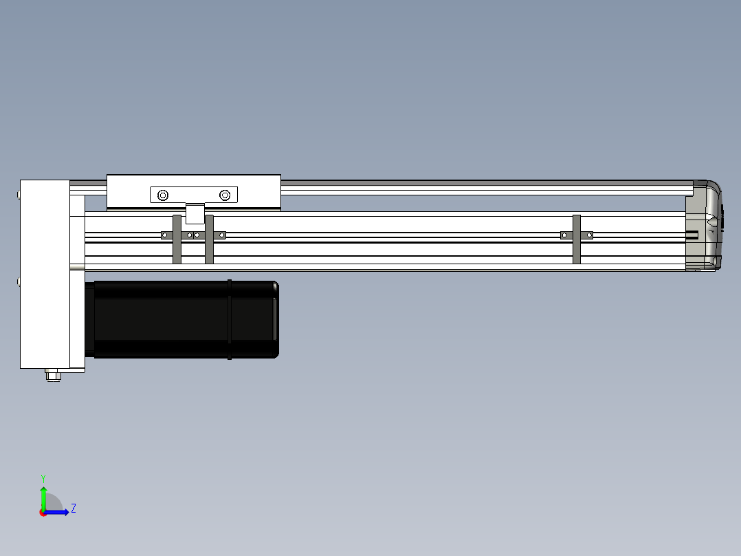 Toyo东佑达直线模组-ETH14-300-BM-400W+煞車左视图
