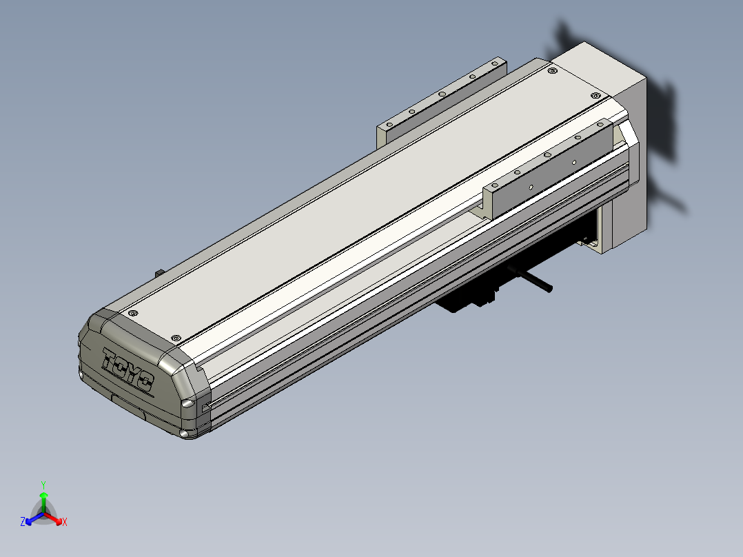 Toyo东佑达直线模组-ETH14-300-BM-400W+煞車正等轴测图