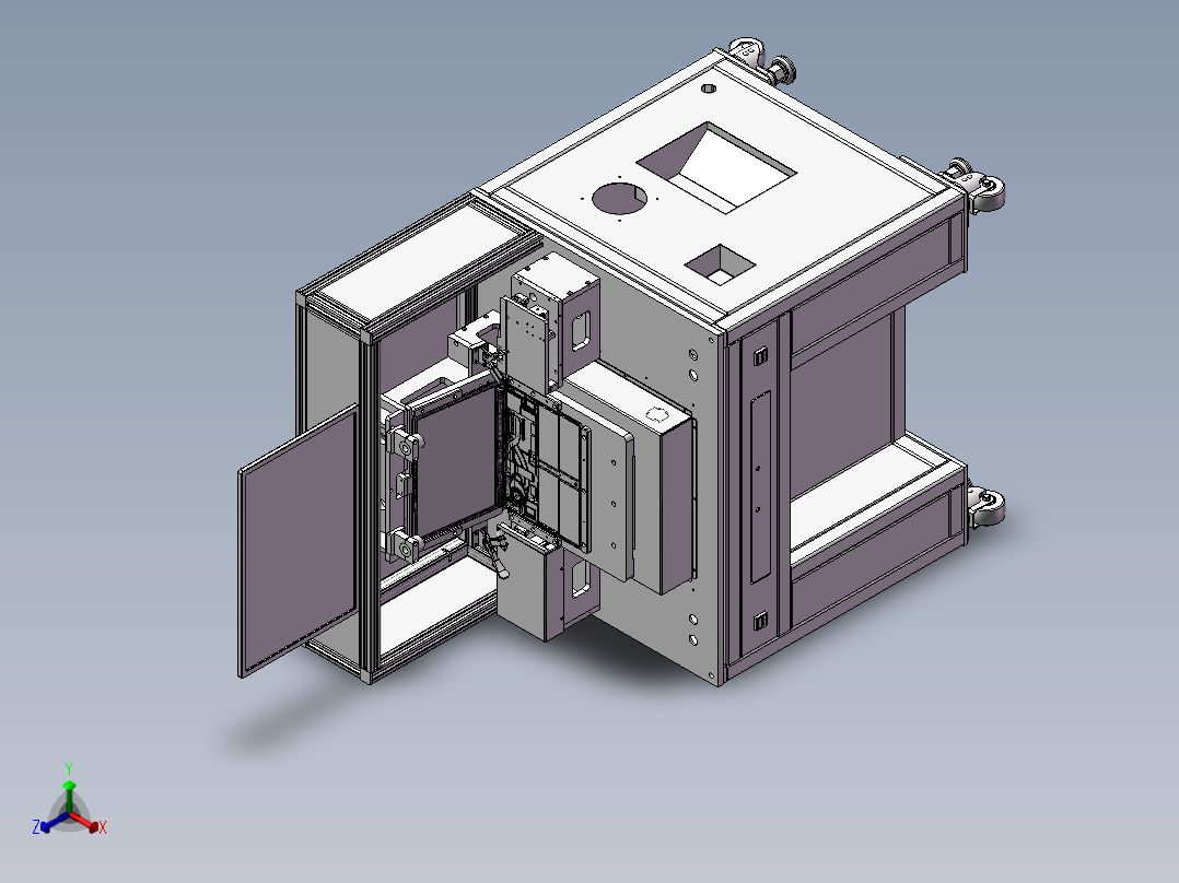 自动笔记本对位组装机正等轴测图