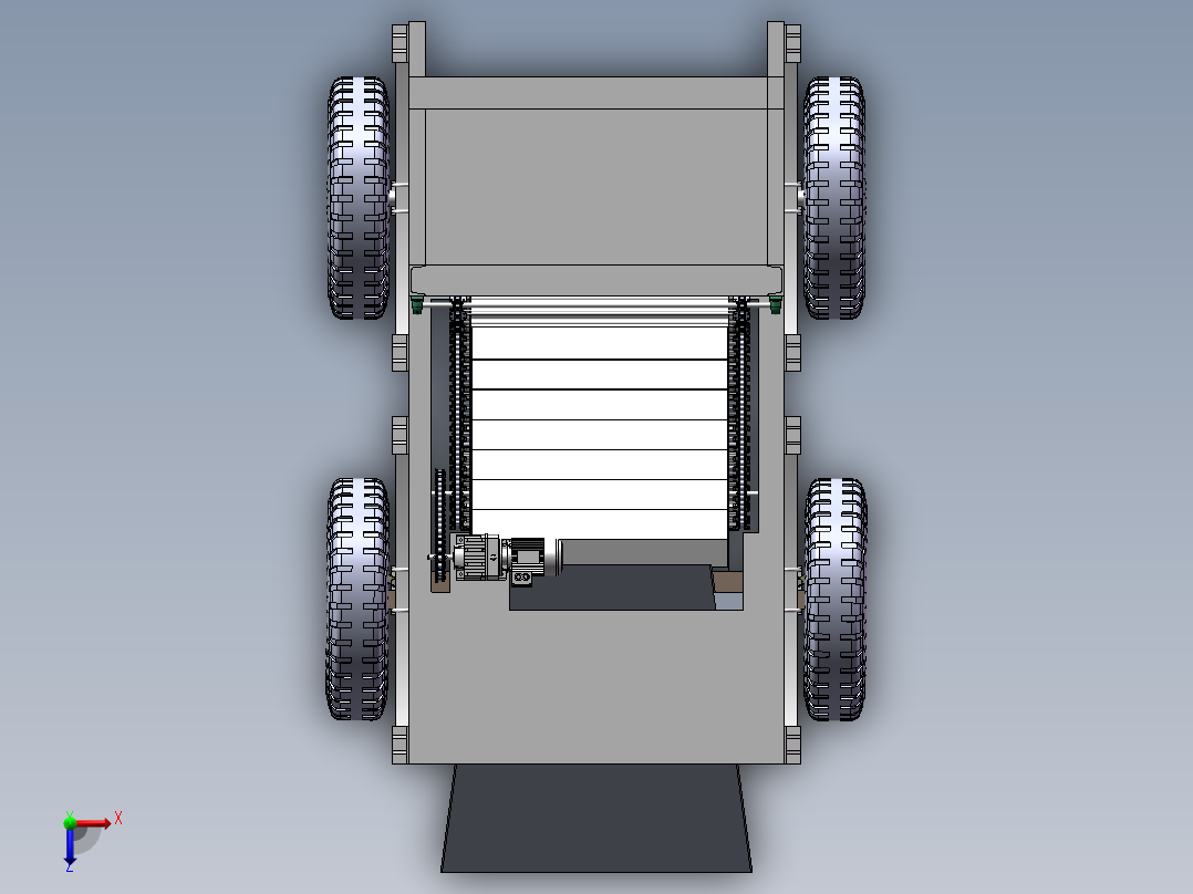 沙滩垃圾清理机三维+CAD+110+24.03.21+003俯视图