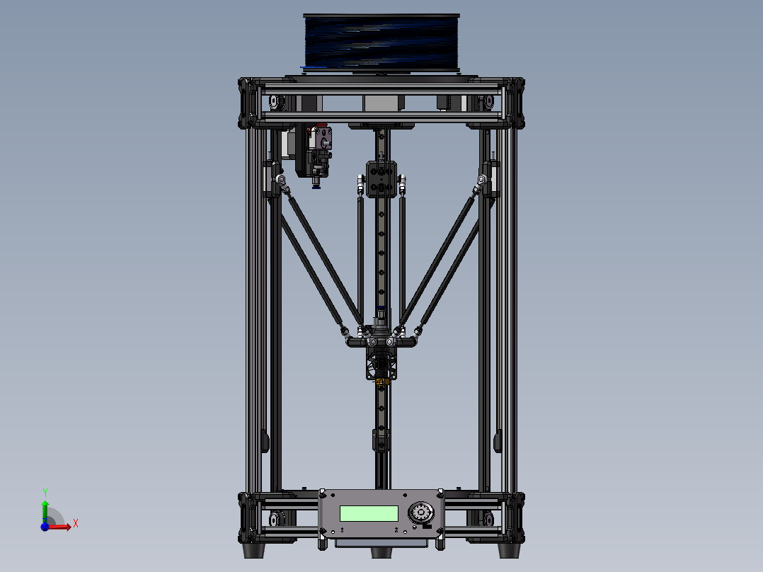 112数控打印机床前视图
