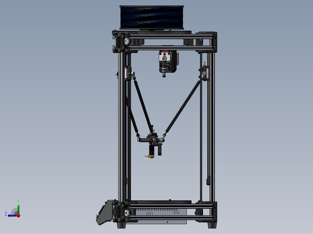 112数控打印机床右视图