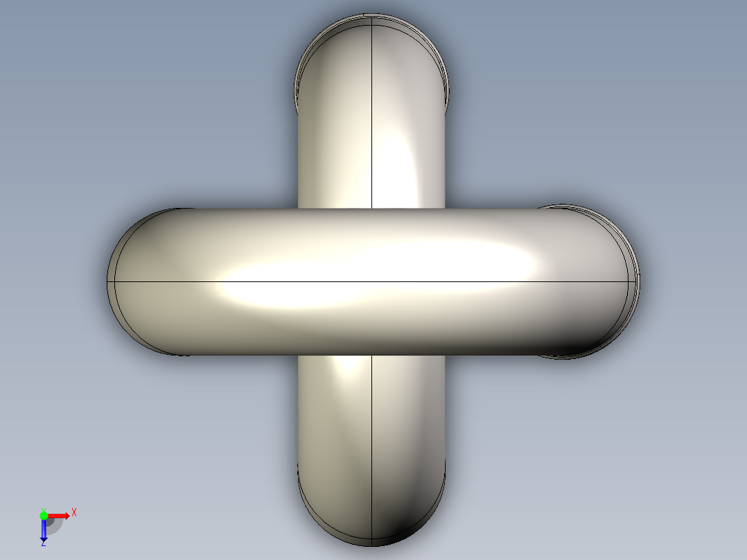 紧固件-IGES 0.3750 Chain Links俯视图