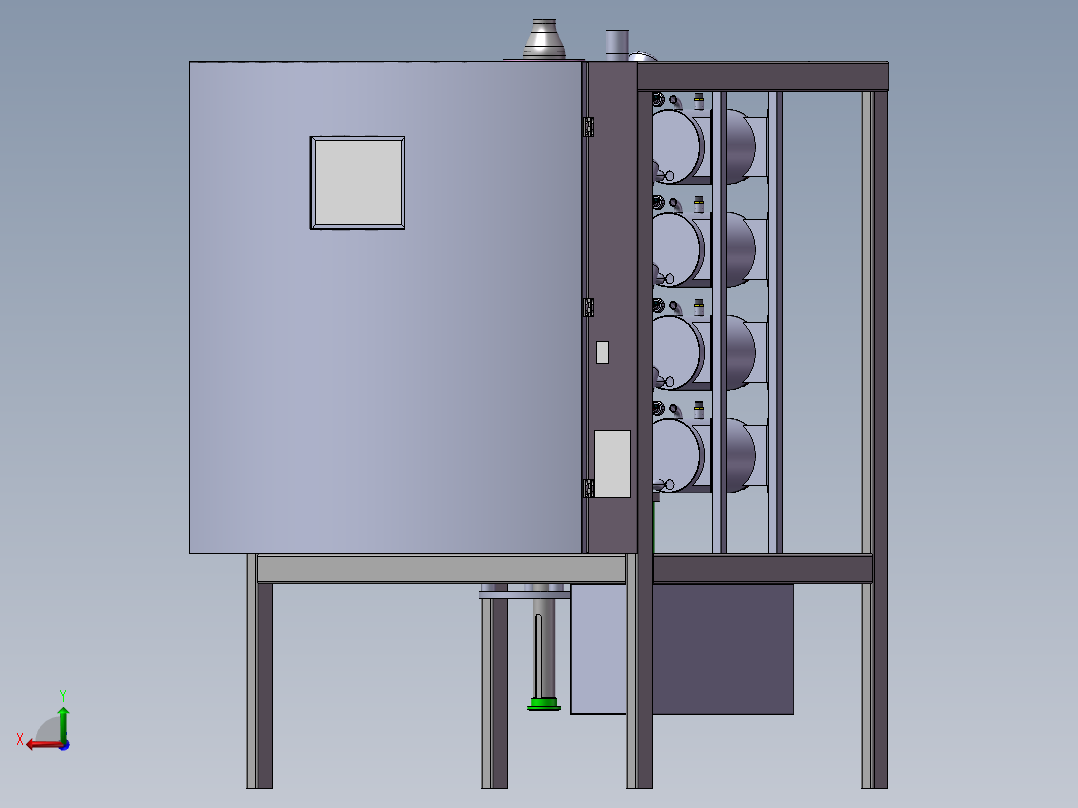 巧克力调温机后视图