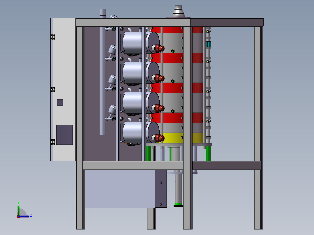 巧克力调温机左视图