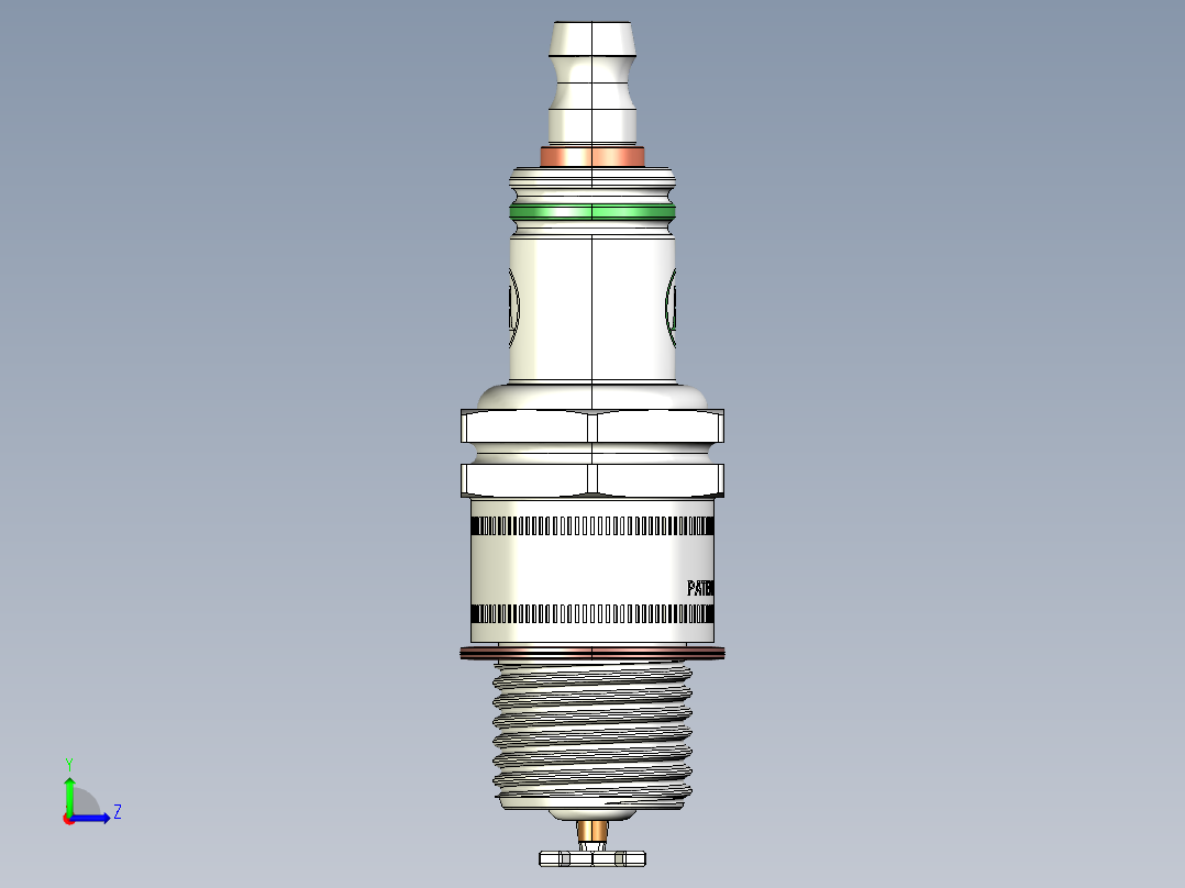 E3火花塞左视图