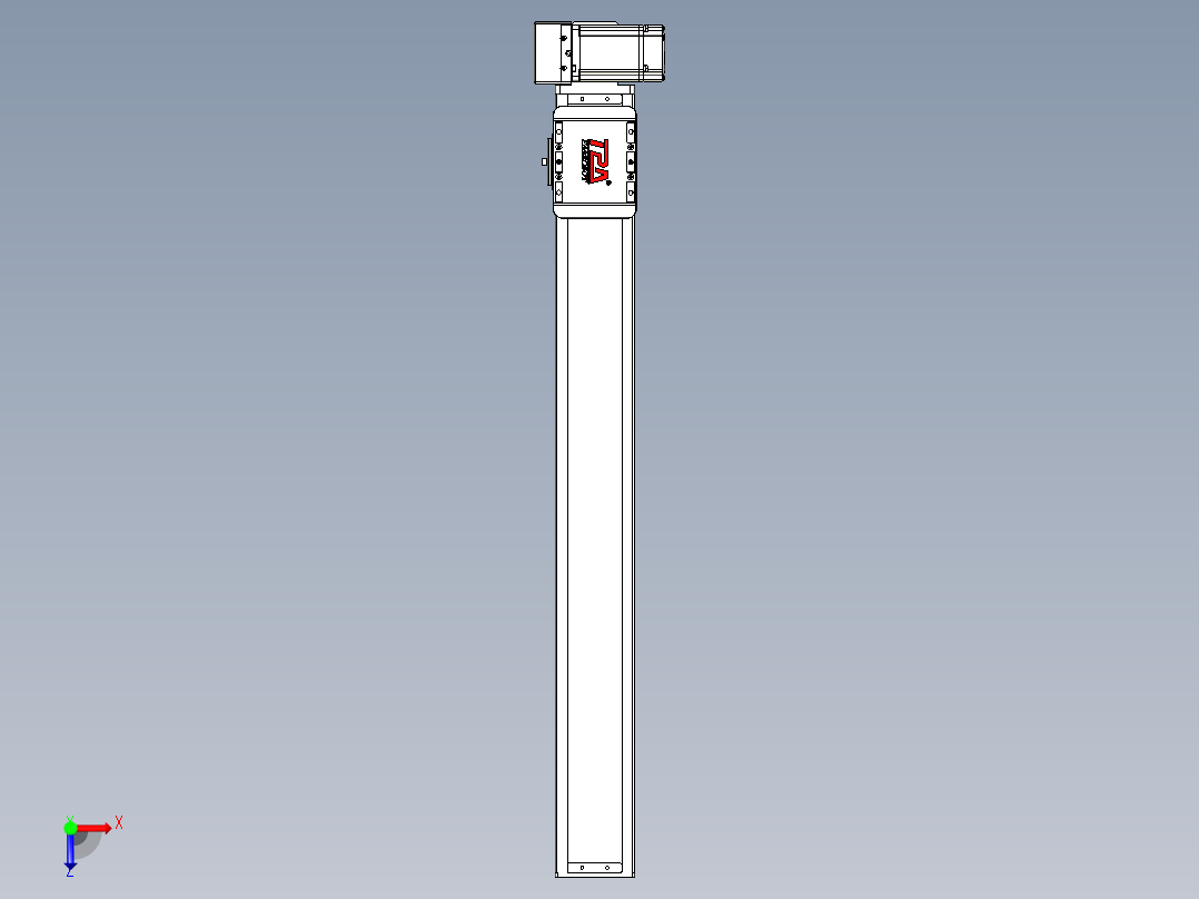 同步带全封闭直线模组TPA-HCB-85D-90-L650-RU-Y-P20-N3俯视图