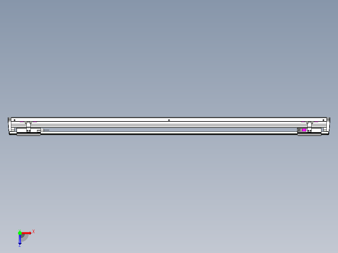 威洛博VL系列3d模型模组2VL14S1Y-S1150俯视图