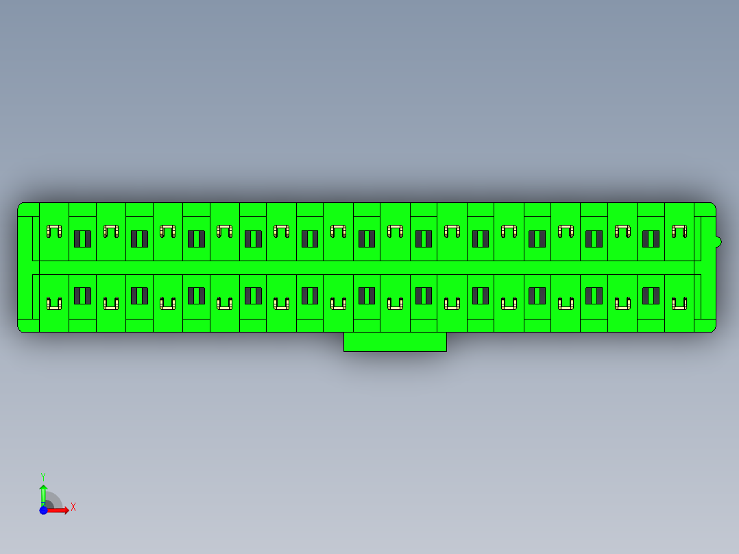 计算机主板电源输入连接器4P 8P 24P垂直连接器前视图